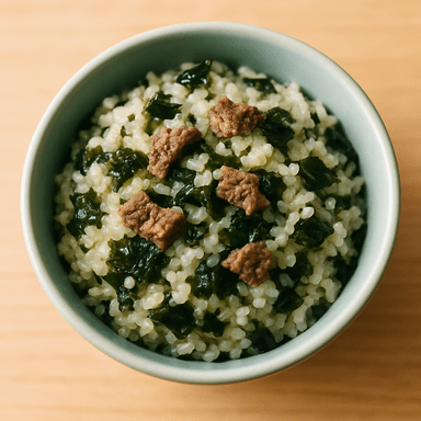 소고기미역무른밥