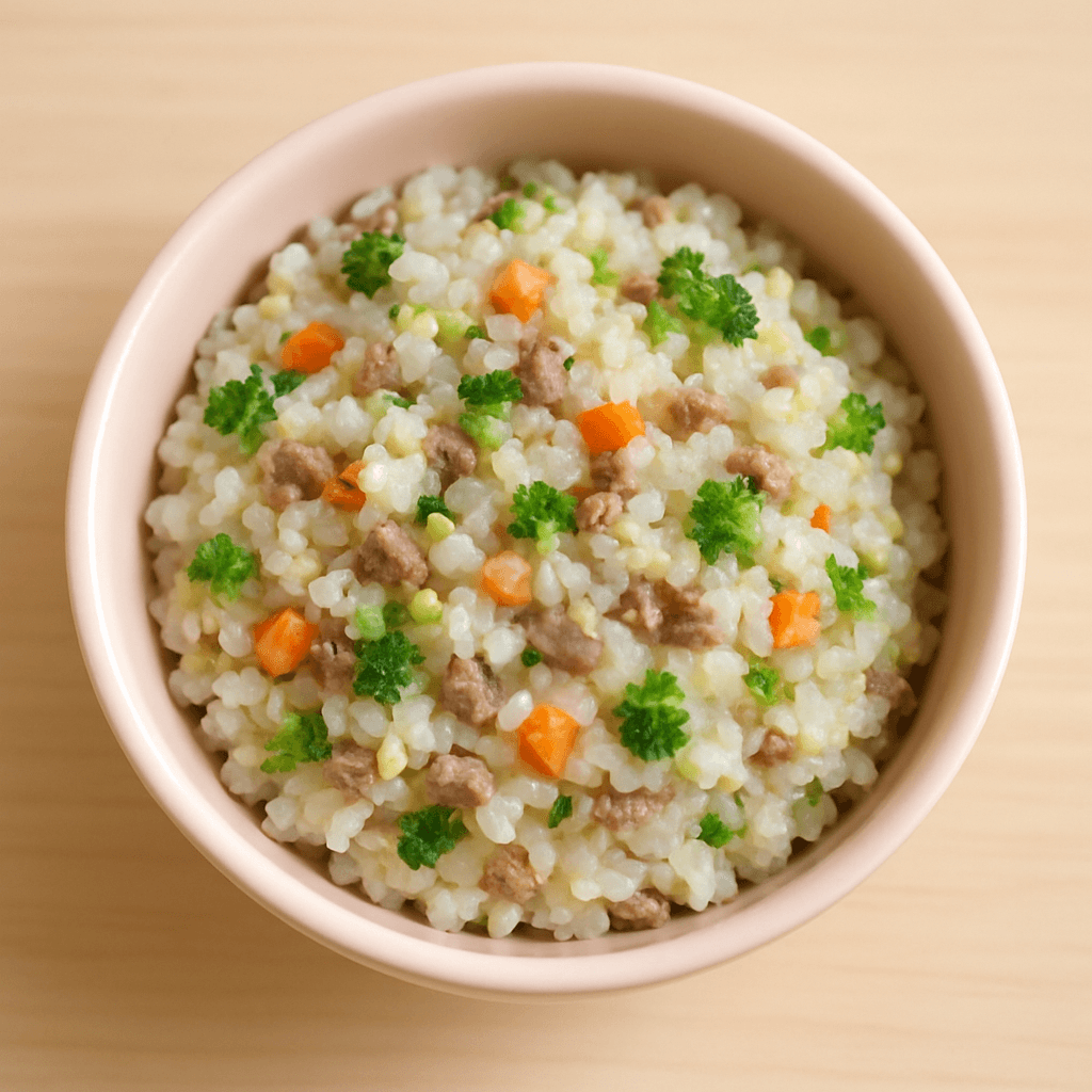 차조소고기야채진밥