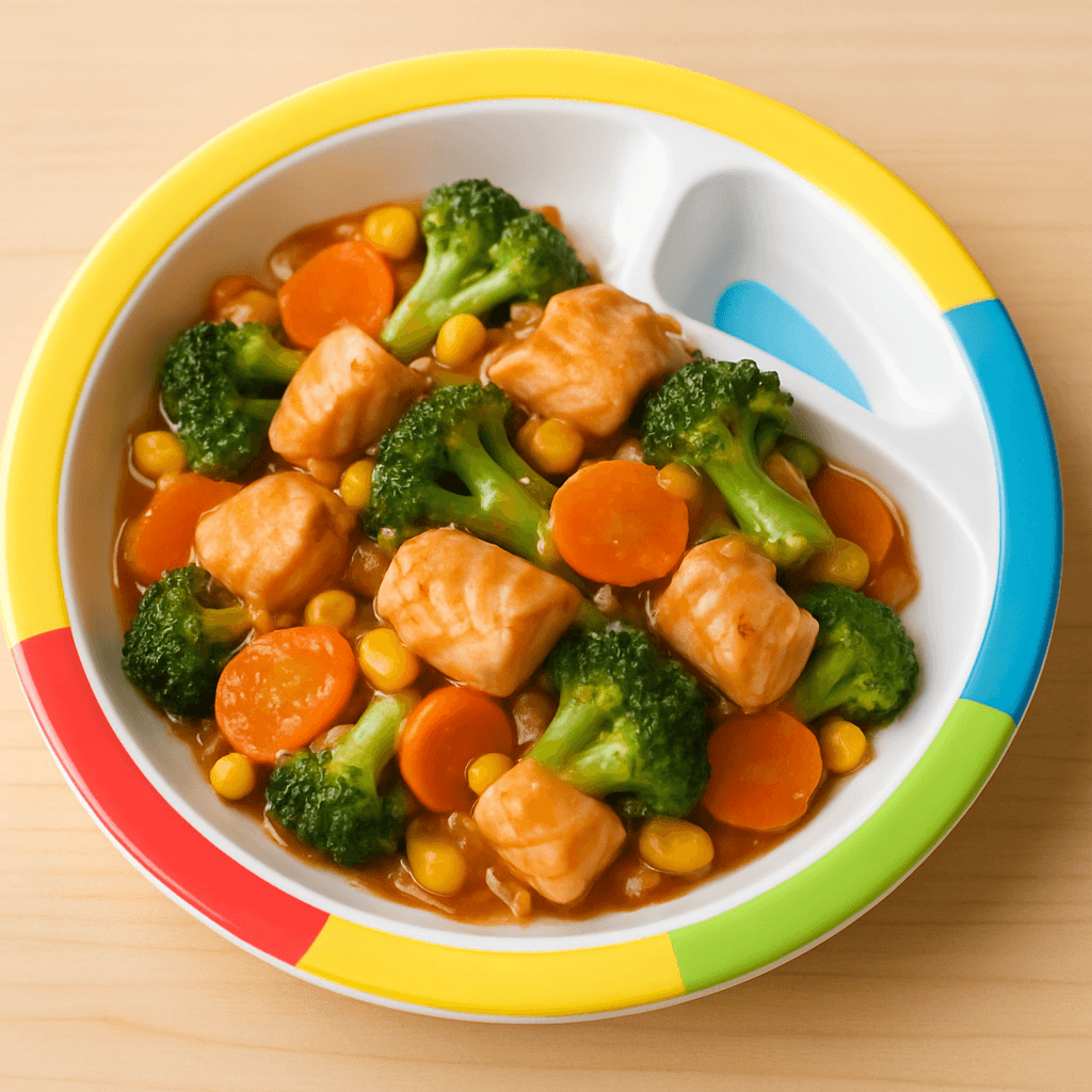 연어 채소 볶음