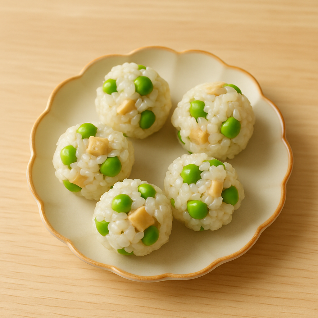 완두콩닭가슴살주먹밥