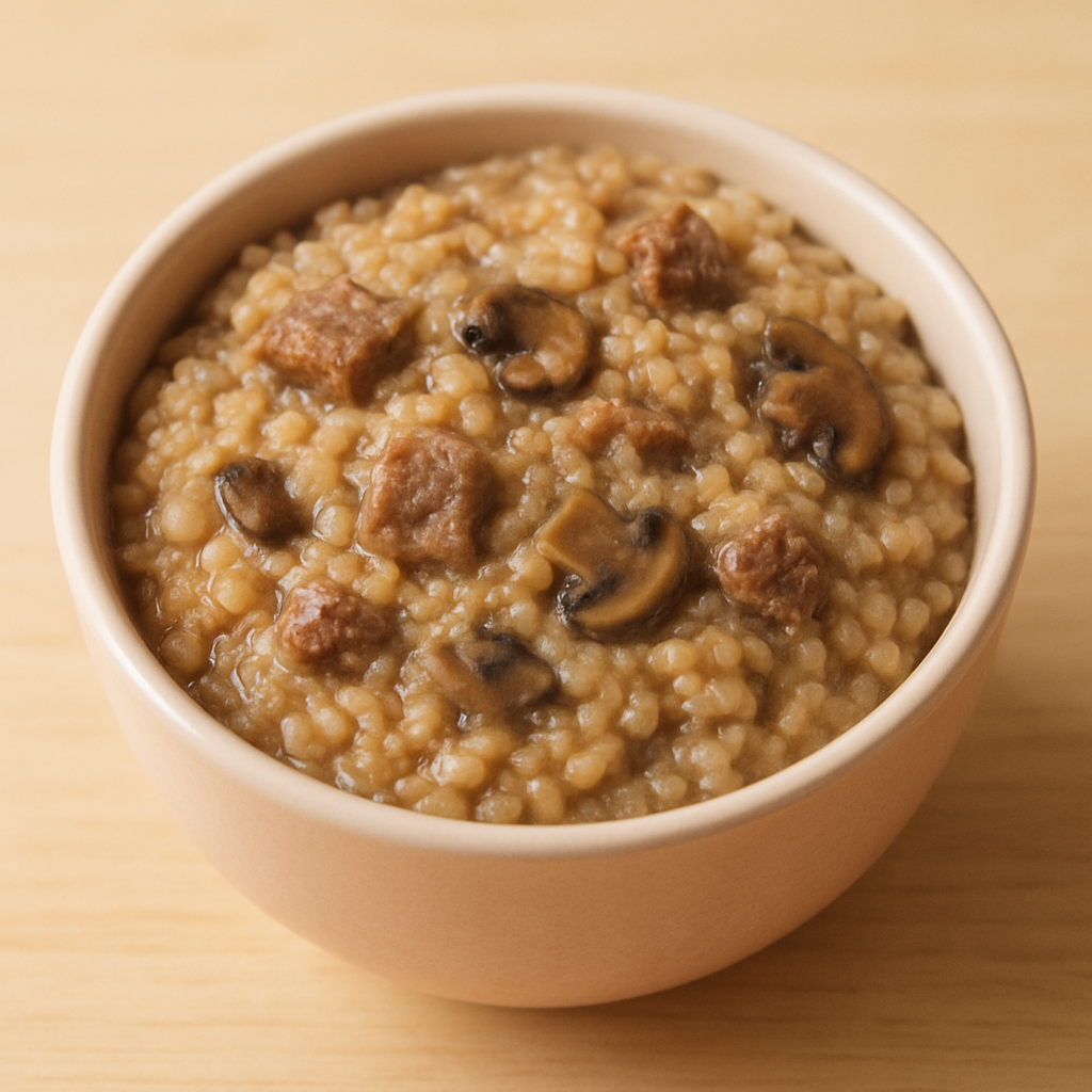 소고기버섯진밥