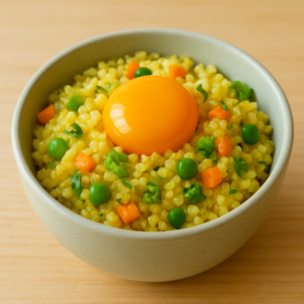 계란노른자야채밥