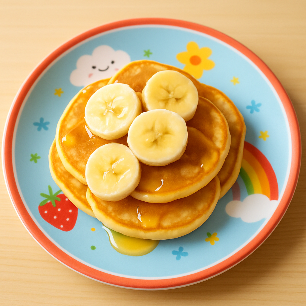 바나나팬케이크 이유식 사진