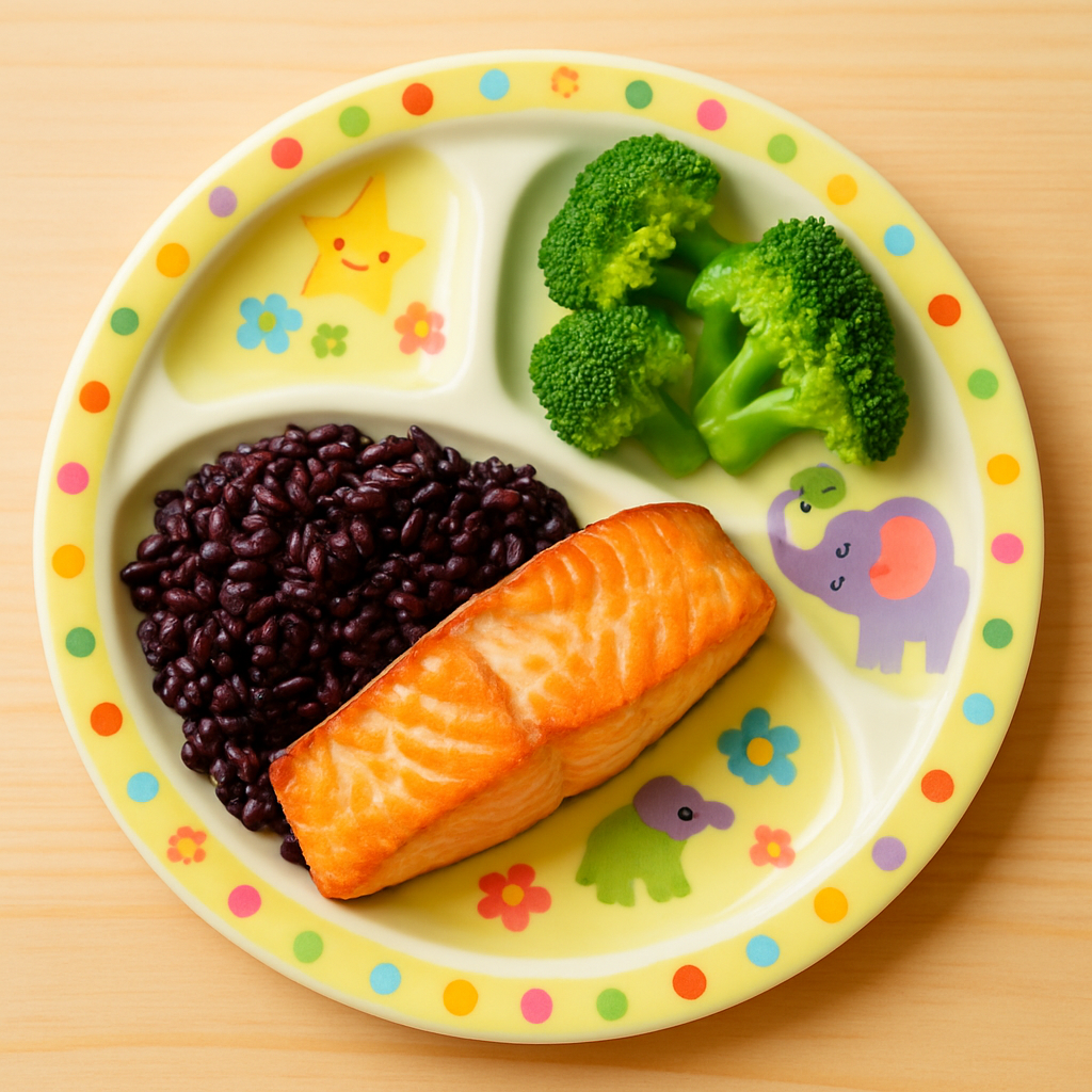 흑미밥연어구이