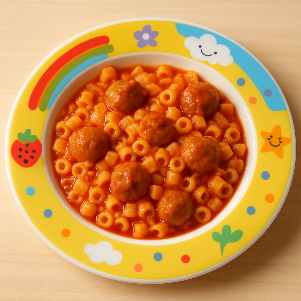 토마토미트볼파스타 이유식 사진